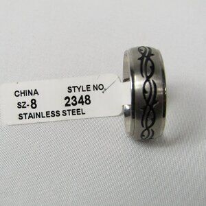 Stainless Steel | Tribal | Men's | Size 8 | Band | New